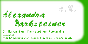 alexandra marksteiner business card